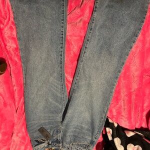 Ed Hardy Blue Baggy Jeans for Women